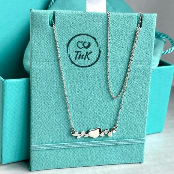 Tiffany's Paloma Picasso Modern Heart Pendant Necklace 529 Silver - 16” - 18” - Picture 8 of 15